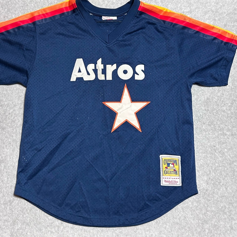 Mitchell & Ness Houston Astros Men’s Large Copperstone Mesh Batting Jersey Ryan